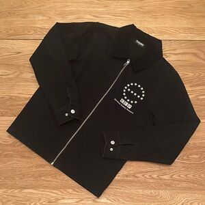 Pleasures Black Zip-Up Jacket sz S